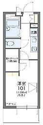レオパレスTAKA 1Kの間取図画像