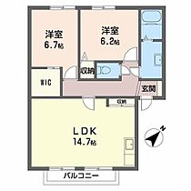 グランミュール． F203 ｜ 大阪府吹田市岸部北１丁目3-3（賃貸アパート3DK・2階・62.07㎡） その2