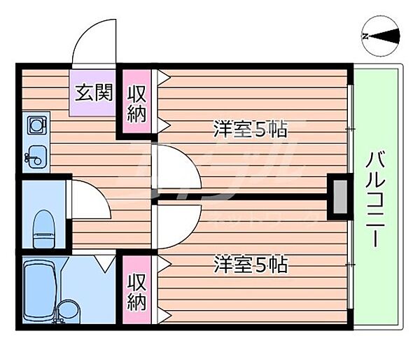 豊新・セリオ ｜大阪府大阪市東淀川区豊新５丁目(賃貸マンション2K・4階・28.05㎡)の写真 その2