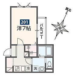 MELDIA原当麻II 2階