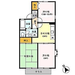 メゾン・コルザA 3DKの間取図画像