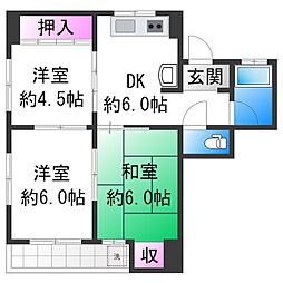 第ニ大朋マンション 3階/-