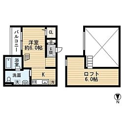 グランヴィア鴻池新田 ワンルームの間取図画像