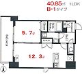 デュオフラッツ上野松が谷7階21.2万円