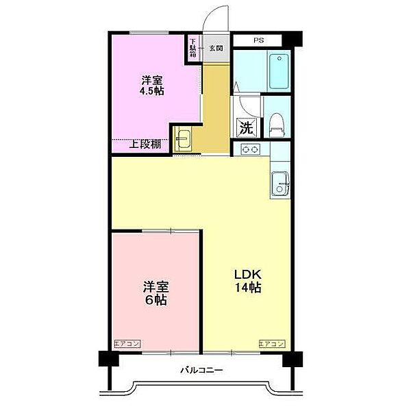 田園ドミール 305｜神奈川県横浜市青葉区新石川３丁目(賃貸マンション2LDK・3階・50.08㎡)の写真 その2