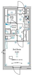 Mind Nishi-sugamo 1Kの間取図画像