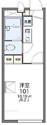 レオパレスクレール 1Kの間取図画像
