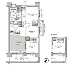 ParkCube西ヶ原STAGE 3LDKの間取図画像