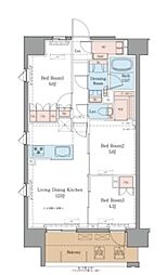 江戸川区松江2丁目マンション 3LDKの間取図画像