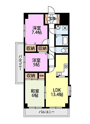 サーパス堀之内_間取り_0
