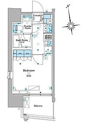 ルフォンプログレ品川大井 11階1Kの間取り