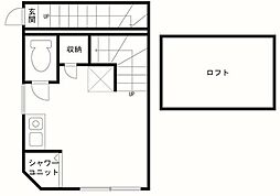 サークルハウス田園調布壱番館 2階ワンルームの間取り