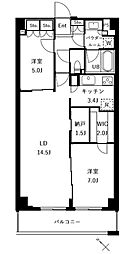 ザ・ケンジントン・レジデンスときわ台 2LDKの間取図画像