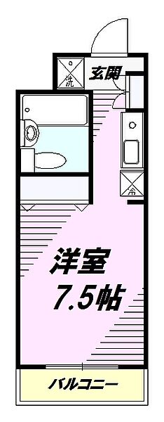東京都八王子市高倉町(賃貸マンション1R・4階・19.17㎡)の写真 その2