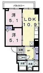 ザ・グラン キース 2LDKの間取図画像