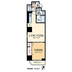 MEIN SCHLOSS亀戸 4階1LDKの間取り