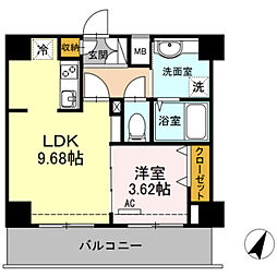 ETERNANAGOYA 1LDKの間取図画像
