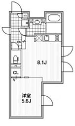 ALERO参宮橋 2階ワンルームの間取り