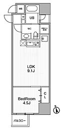 URBANFLATSIkebukuroPremium 1LDKの間取図画像