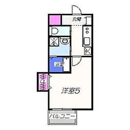 エヌエムサンカンテセット 1階1Kの間取り