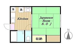 ラ・フォーレ 1DKの間取図画像