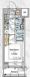 ESTEMCOURT横濱大口 1Kの間取図画像