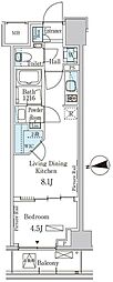 PARKAXIS三番町 1LDKの間取図画像
