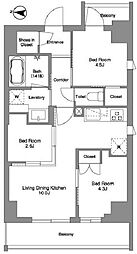 BPRレジデンス東日暮里 7階3LDKの間取り