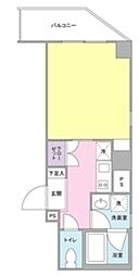 グランドソレイユ中延 3階1Kの間取り