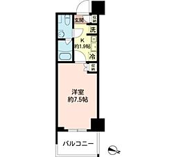 ＭＦＰＲコート木場公園 5階1Kの間取り