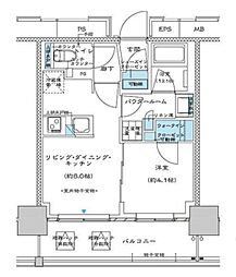 プレミスト板橋 9階1LDKの間取り