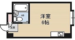 我孫子シャルマン ワンルームの間取図画像