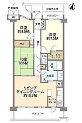 モア・ステージ新柏1番館 3LDKの間取図画像