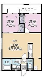 間取図画像 2LDK