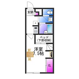 間取図画像 1K