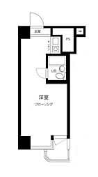 ラフィネ東銀座 ワンルームの間取図画像