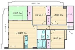 グランドハウスMUAN 4LDKの間取図画像