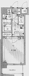 アクアシティ天神ノース 1Kの間取図画像