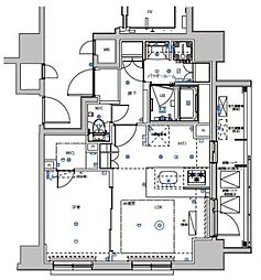 ミルーナヒルズ亀有 1LDKの間取図画像