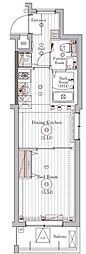 ミライズ柴又レジデンス 1DKの間取図画像