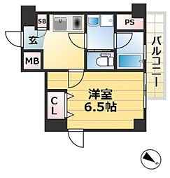 神戸高速東西線 新開地駅 徒歩2分の賃貸マンション 4階1Kの間取り