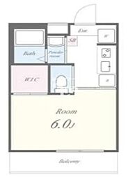 FLレジデンス品川1 1Kの間取図画像