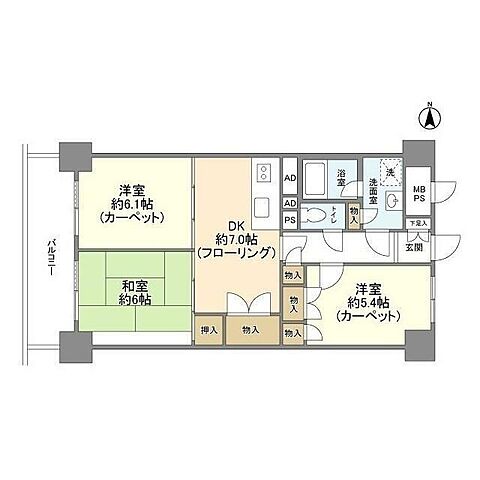 ホームズ でお部屋探し ウインザーハイム南砂 9階 3dk 賃料12 8万円 60 42 賃貸マンション住宅情報 物件番号 取扱い不動産会社 アイレントホーム株式会社 東陽町店