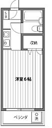 シャトルハイム3 1Kの間取図画像