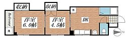 ニワマンション 2DKの間取図画像