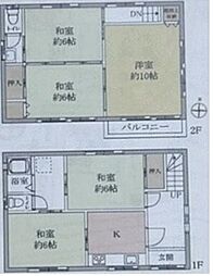 島根1丁目戸建 5Kの間取り