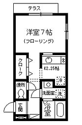 マ・メゾン中野 1Kの間取図画像