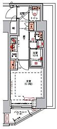 ハーモニーレジデンス山手大塚#002 1Kの間取図画像