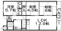 間取図画像 3LDK