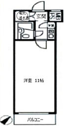 セントラル東銀座 1Kの間取図画像